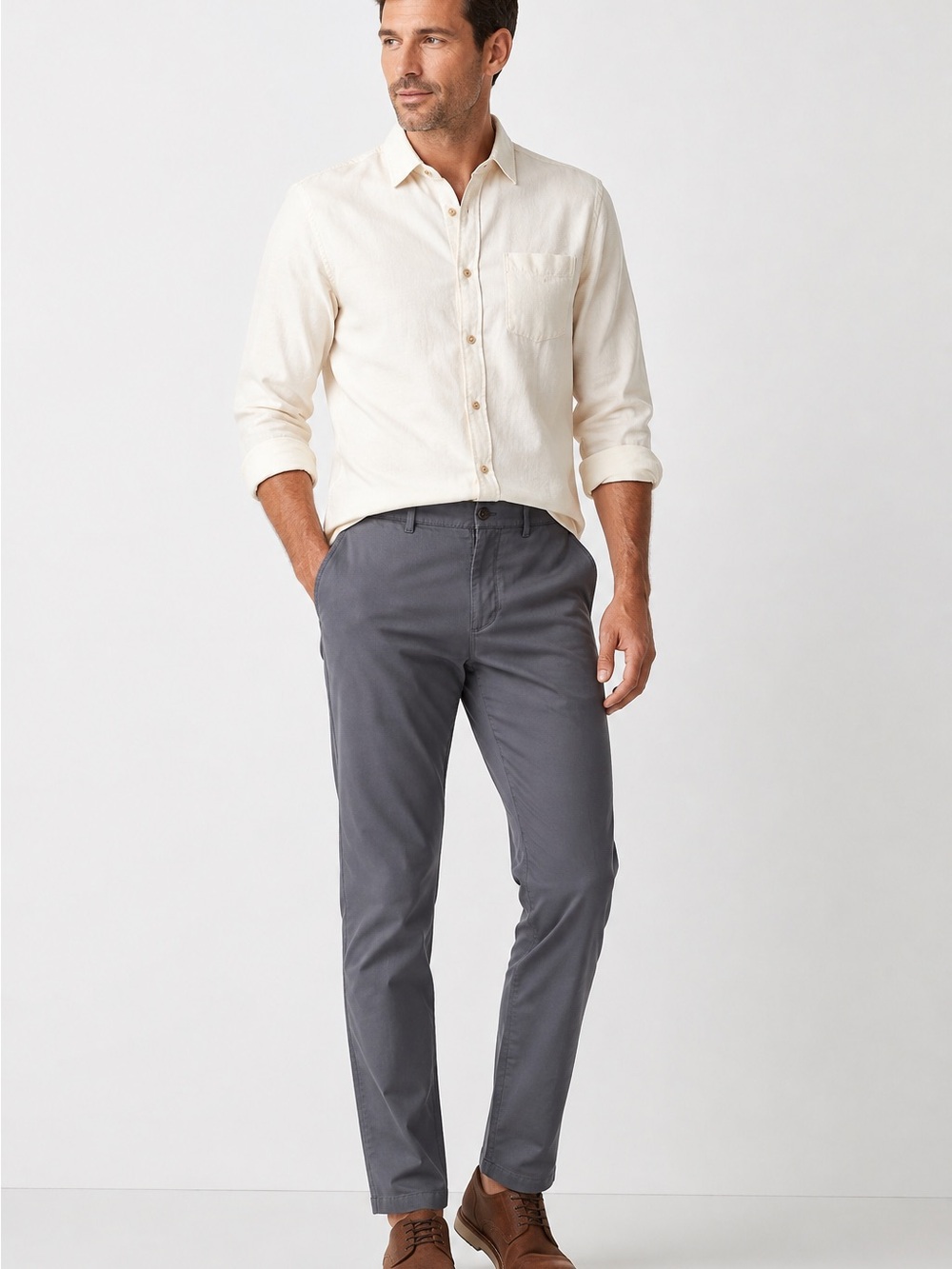 Goodfellow & Co Men’s Slim Chino Pants Gray 30x32